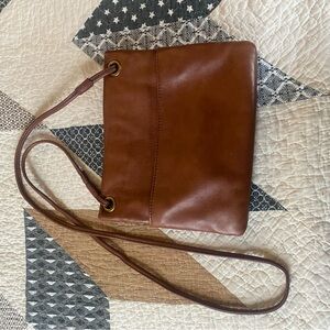 Margot Rich Brown Leather Crossbody Bag